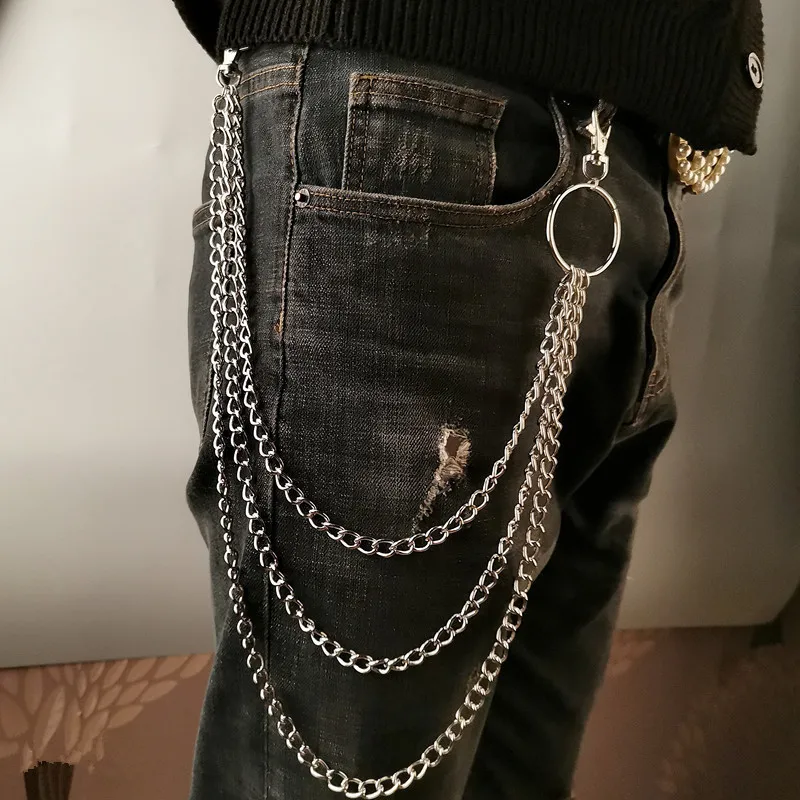 Layer Metal Belt Chain Punk Ho - Phone Accessories For Men avaliação e preço