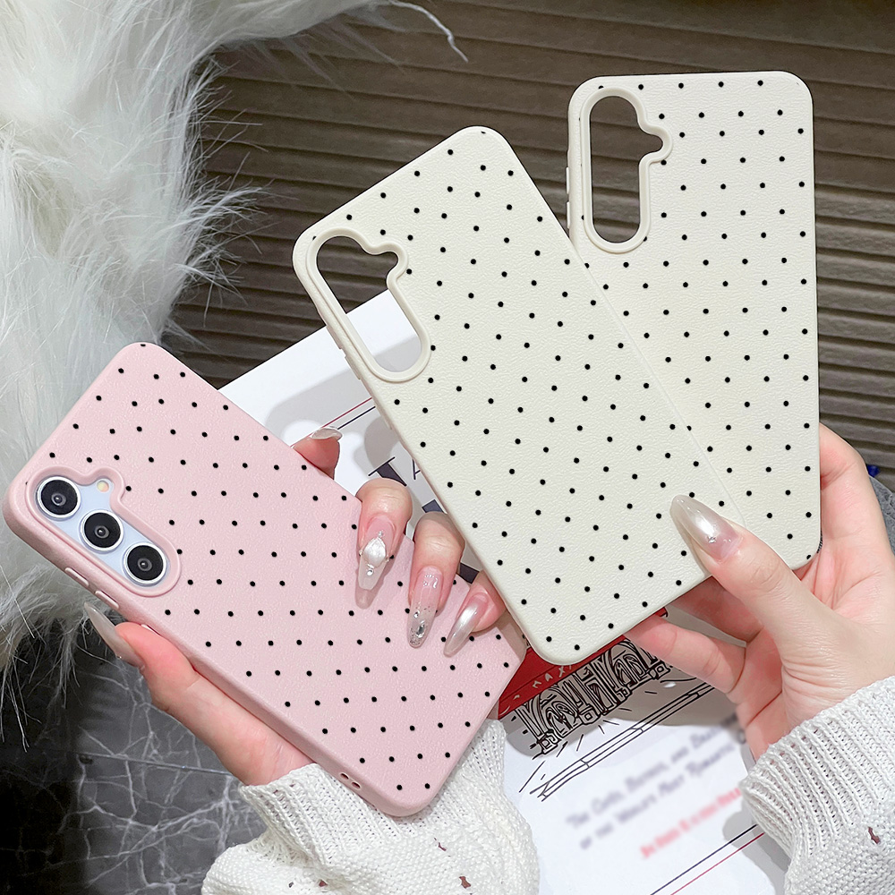Ins Polka Dots Phone Case For  - Phone Accessories Samsung avaliação e preço
