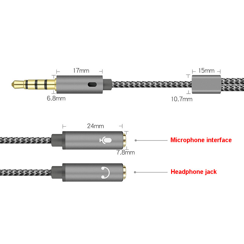 1/3/5PCS 3.5mm Audio Splitter  - Earphone Splitter Jack avaliação e preço