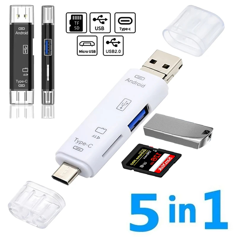 5 in 1 Multifunction Usb 2.0 T - Phone Accessories Types avaliação e preço
