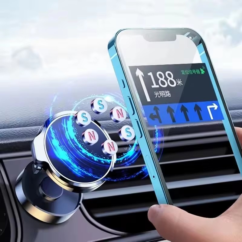 Round Folding Magnetic Car Hol - Phone Accessories Japan avaliação e preço