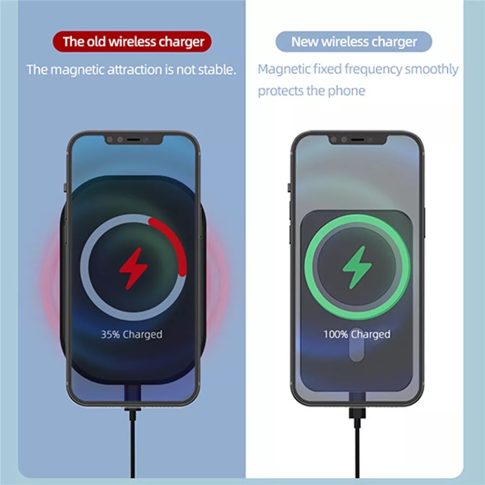 Wireless Charger Magnetic Car  - Phone Accessories Types avaliação e preço