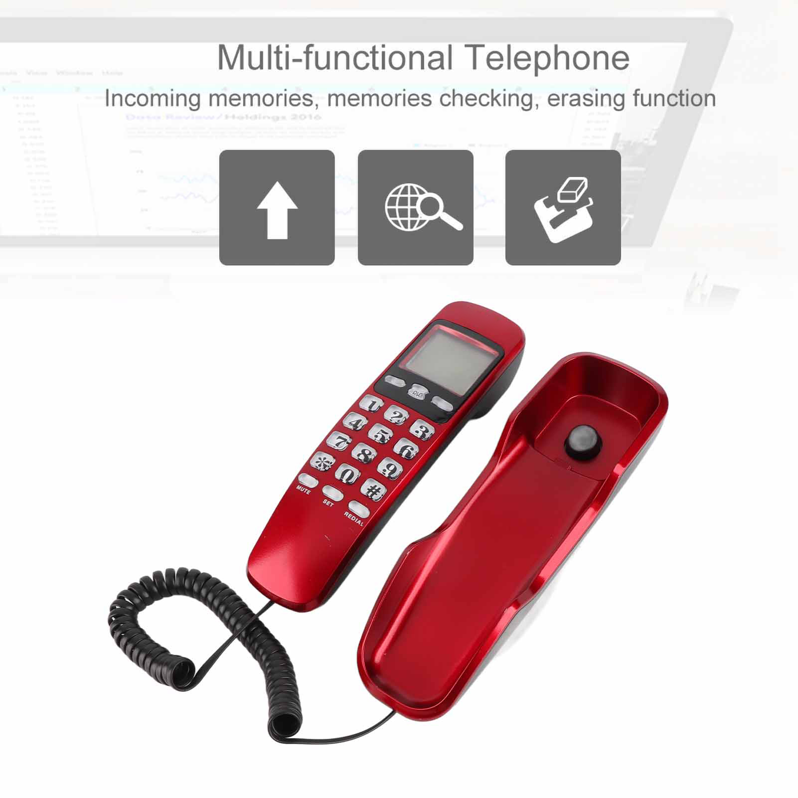 Home Telephone Mini Wall Telep - Retro Handset Phone avaliação e preço