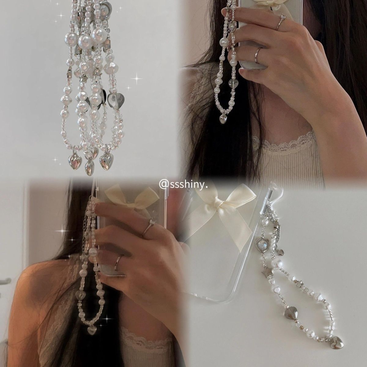 Premium Silver Star Pearl Phon - Phone Accessories Doll avaliação e preço