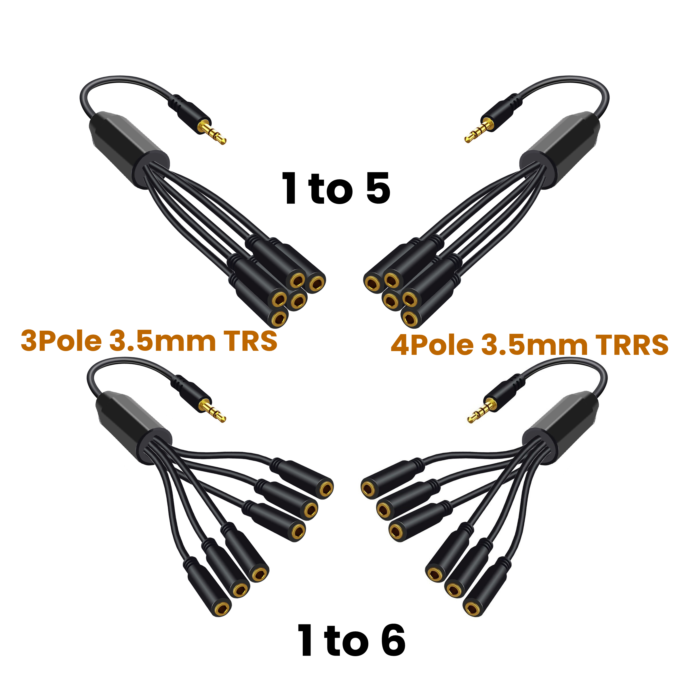 3.5mm TRRS Jack 1/8 Male To Fe - Earphone Splitter Jack avaliação e preço
