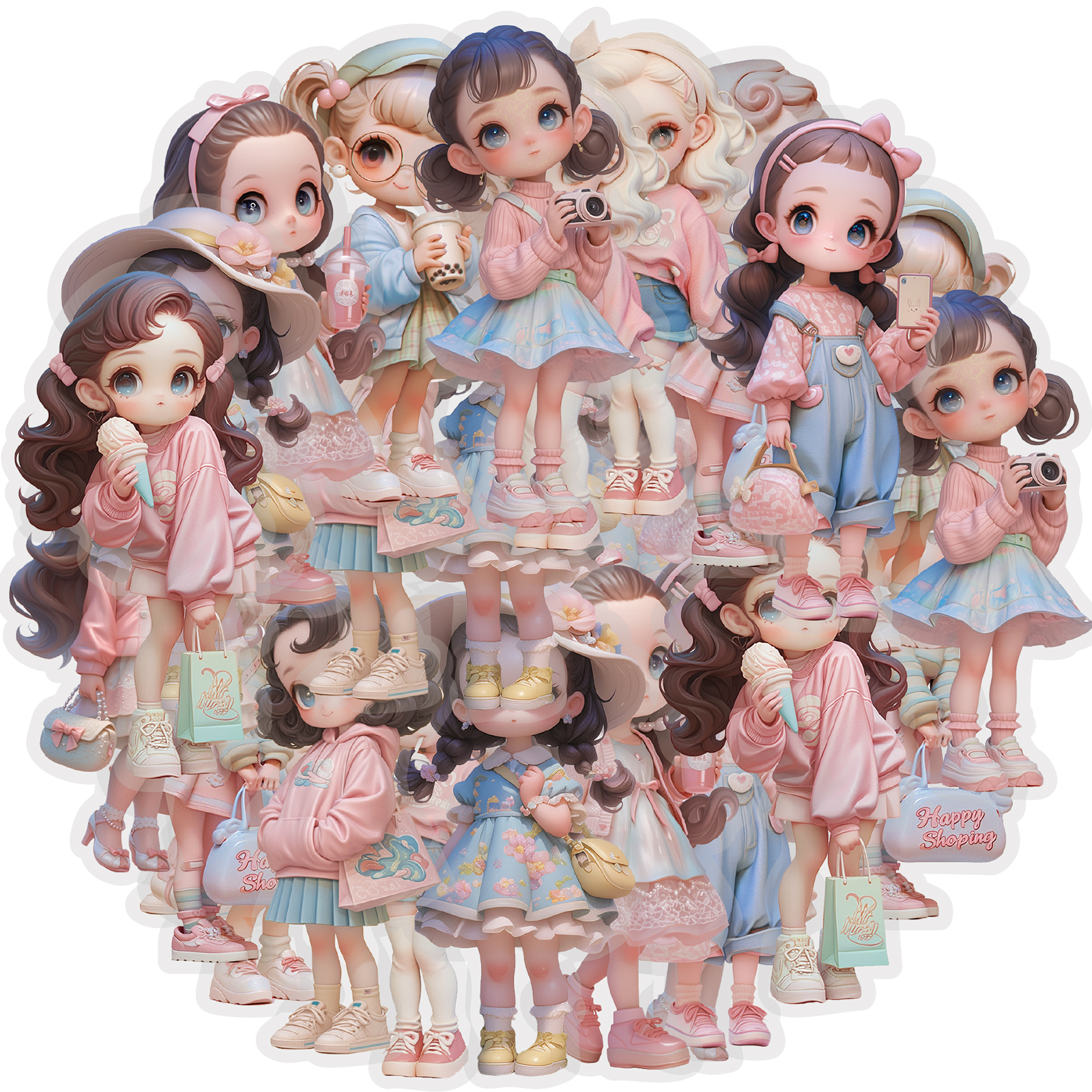 Etori Life 10Pcs Sweet Macaron - Phone Accessories Doll avaliação e preço