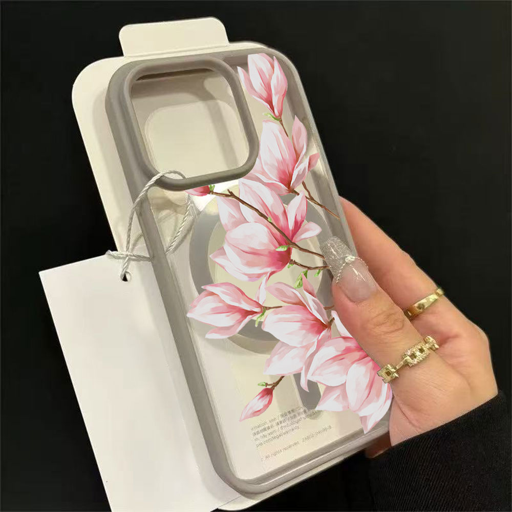 Fashion Flower Magnetic Phone  - Magnetic Phone Case avaliação e preço
