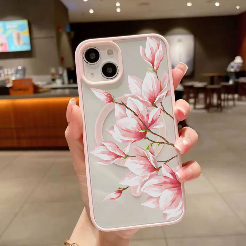 Fashion Flower Magnetic Phone  - Magnetic Phone Case avaliação e preço