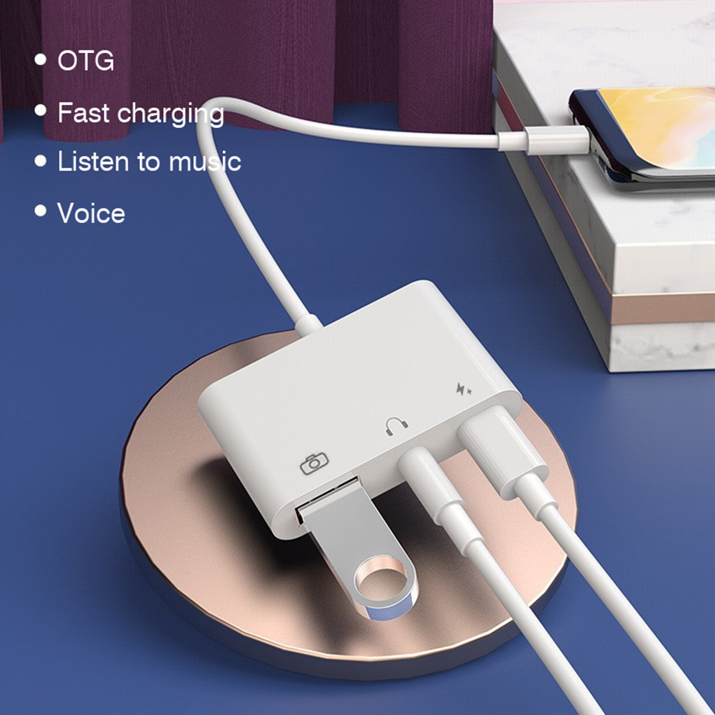 3 in 1 Type C to 3.5mm Jack Ea - Earphone Splitter Jack avaliação e preço