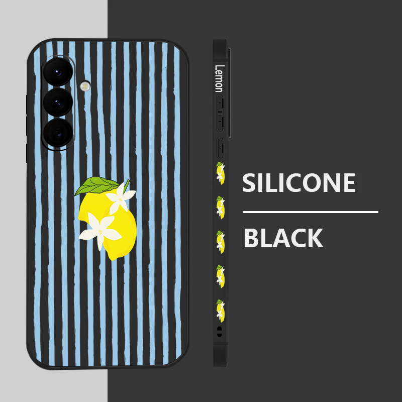 Stripe Lemon Print TPU Phone C - Phone Accessories Samsung avaliação e preço