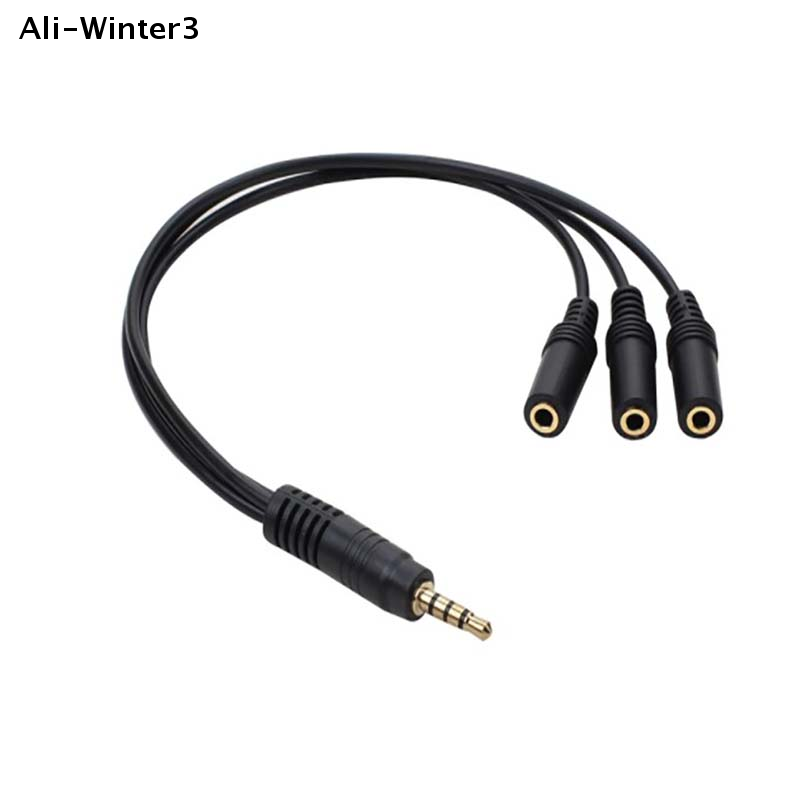 【R】3.5mm 3 Way Port Aux Multi  - Earphone Splitter Jack avaliação e preço