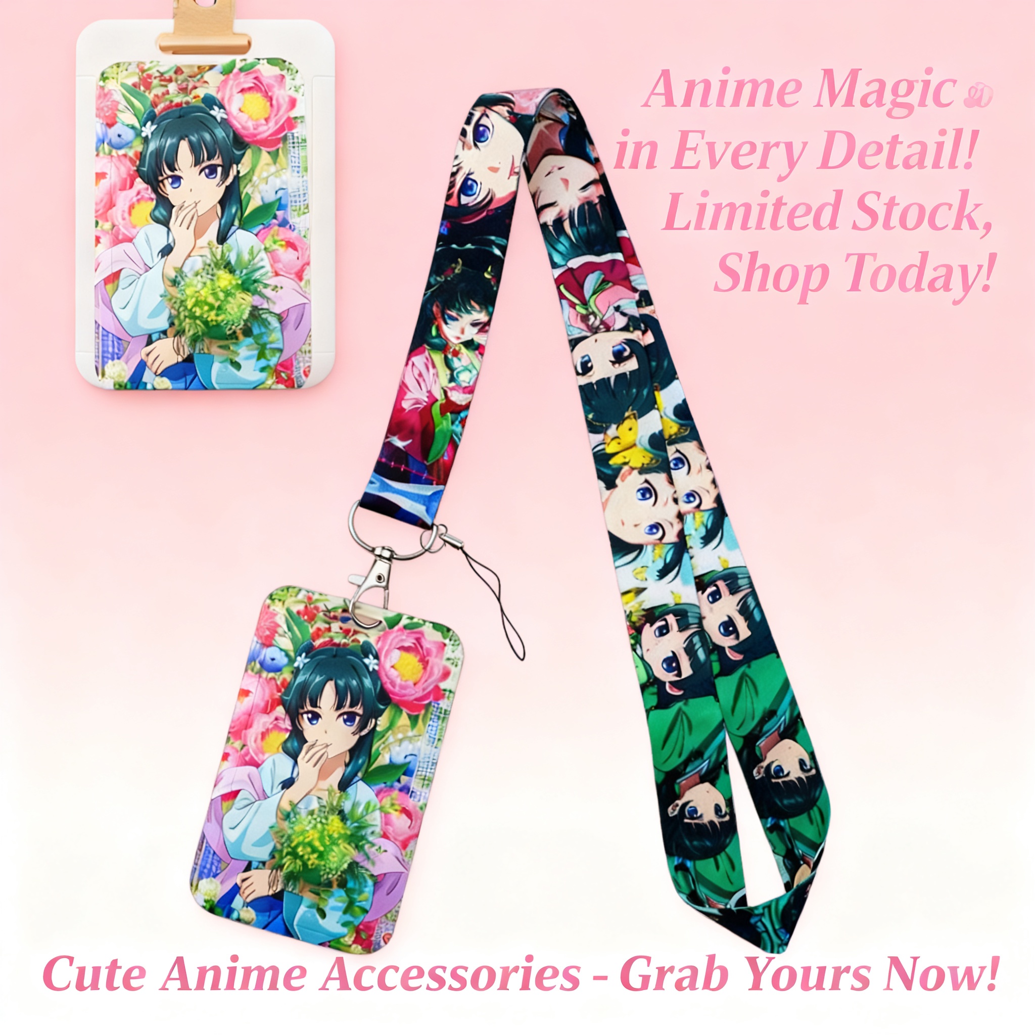 Cute Anime Girl Lanyard Neck S - Phone Accessories For Men avaliação e preço