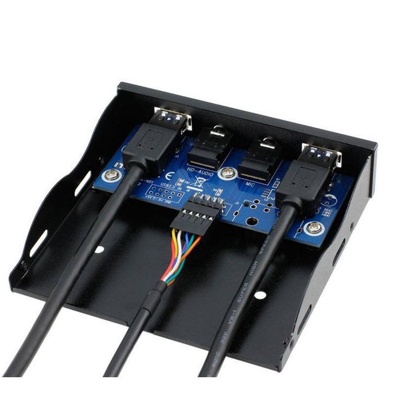 2 Port USB 3.0 Hub Splitter HD - Earphone Splitter Jack avaliação e preço