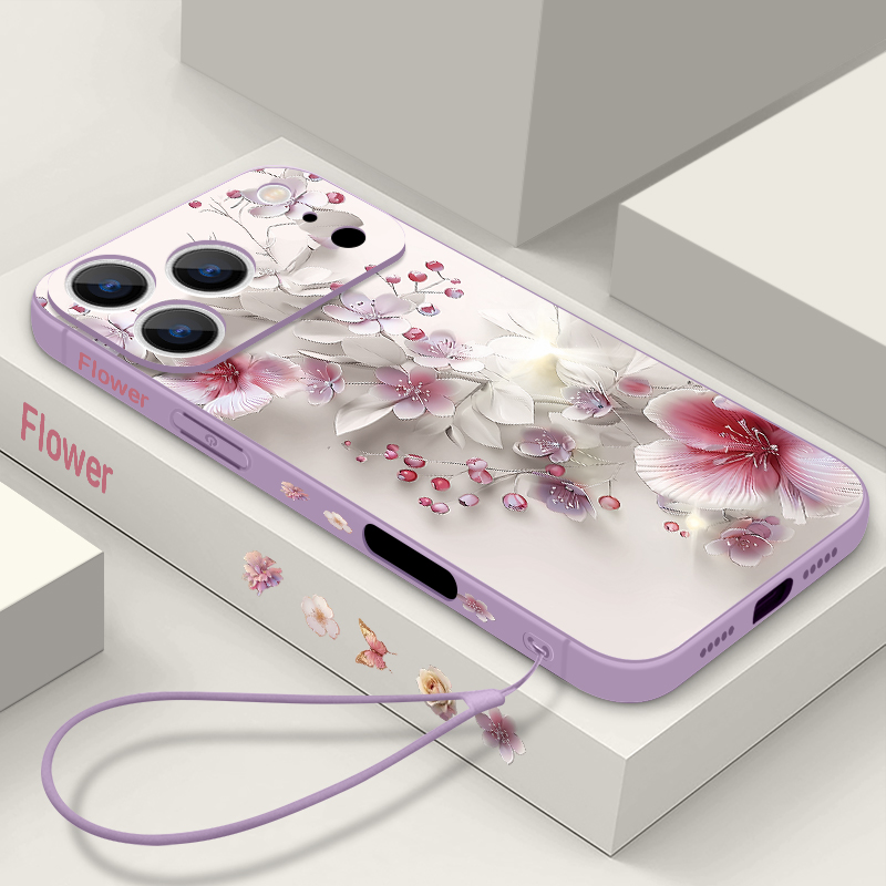 Pink White Flower Case For iPh - Magnetic Phone Case avaliação e preço