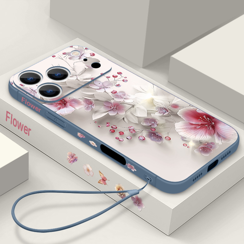 Pink White Flower Case For iPh - Magnetic Phone Case avaliação e preço