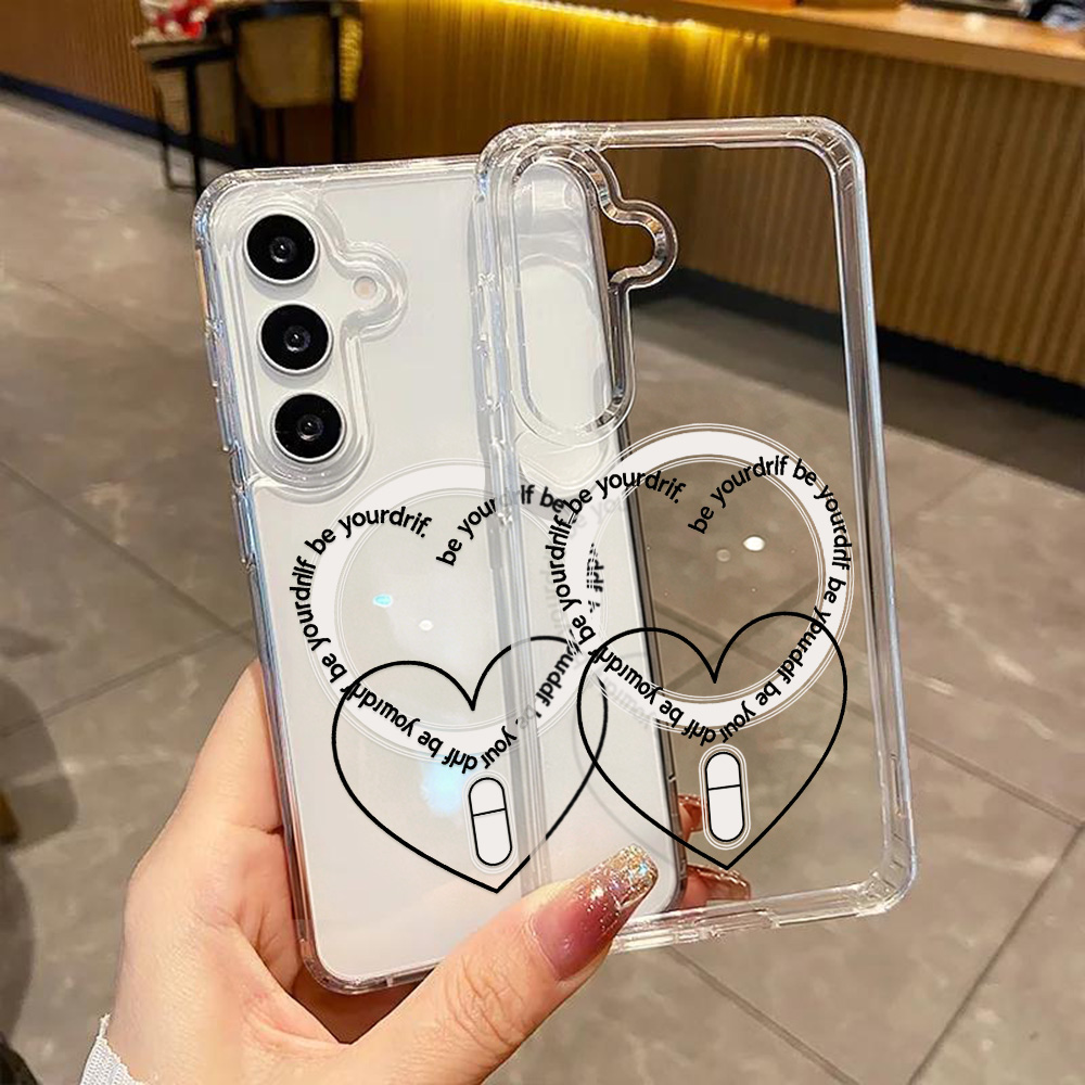 For Magsafe Love Heart Phone C - Magnetic Phone Case avaliação e preço