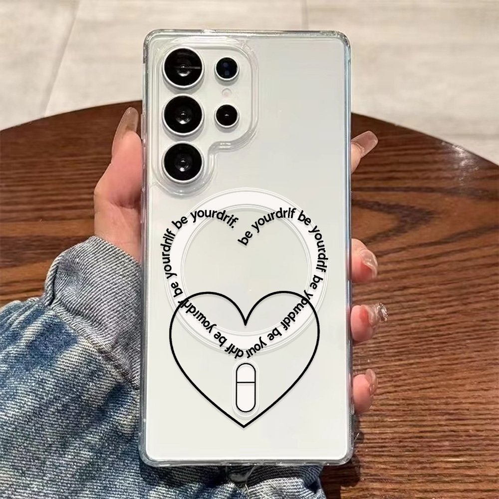 For Magsafe Love Heart Phone C - Magnetic Phone Case avaliação e preço