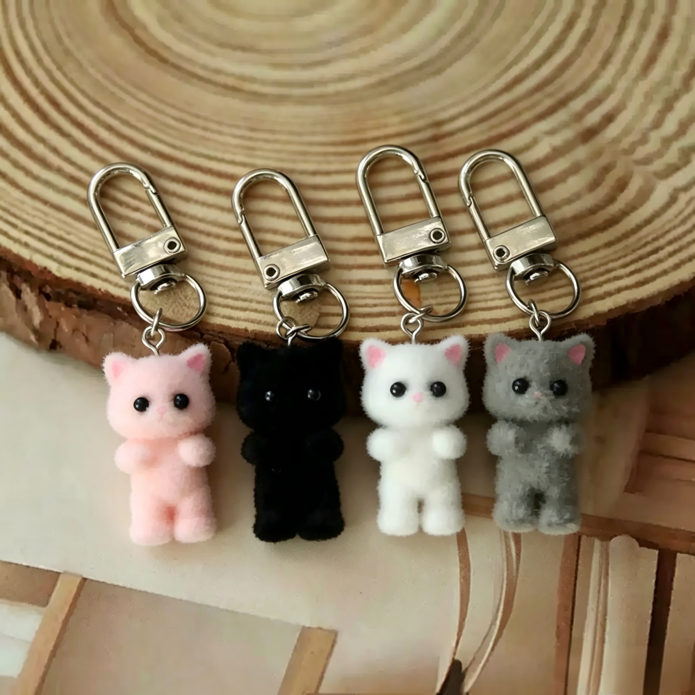 New Trendy Toy Kitten Keychain - Phone Accessories Doll avaliação e preço