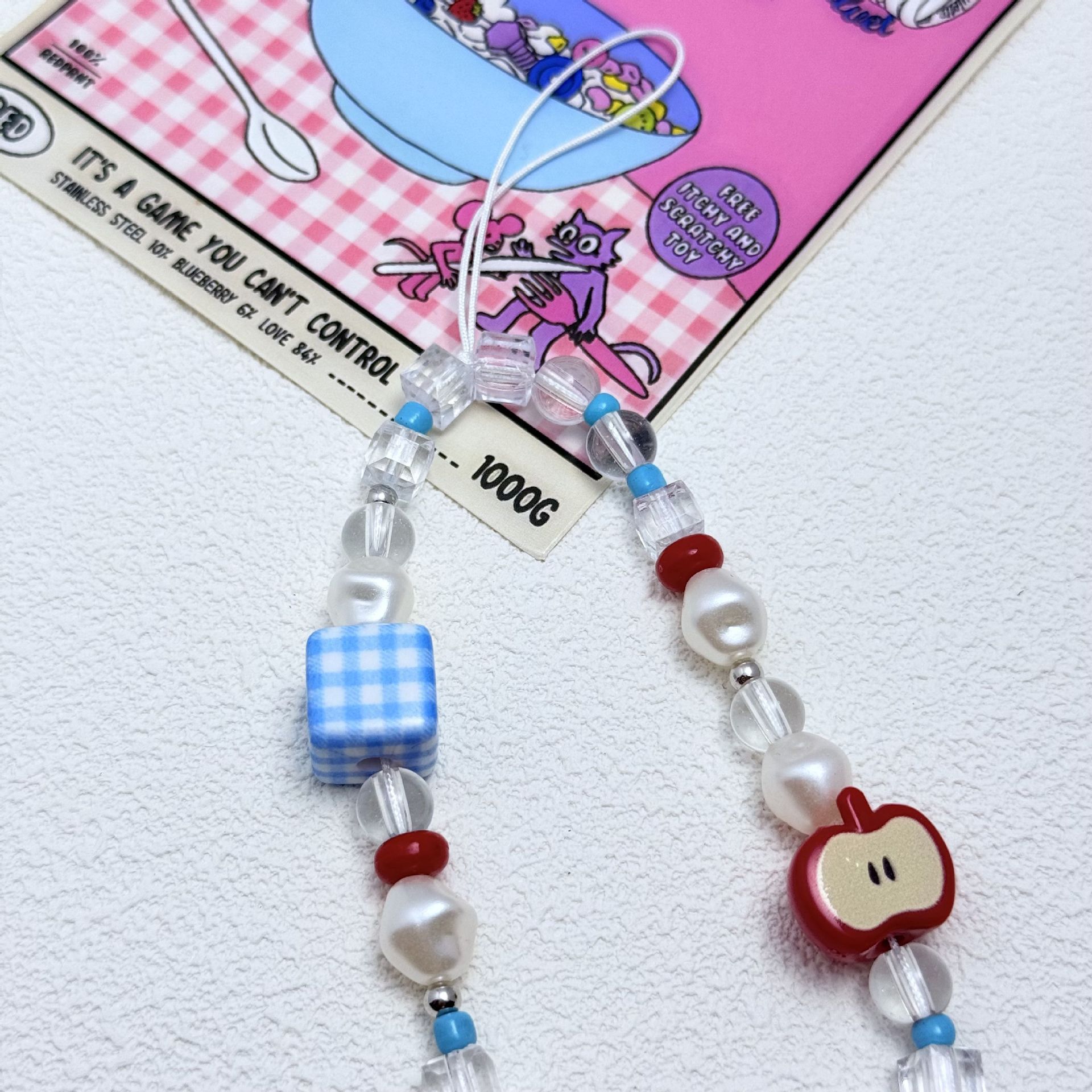 Ins Hot Selling Blue Grid Squa - Phone Accessories Doll avaliação e preço