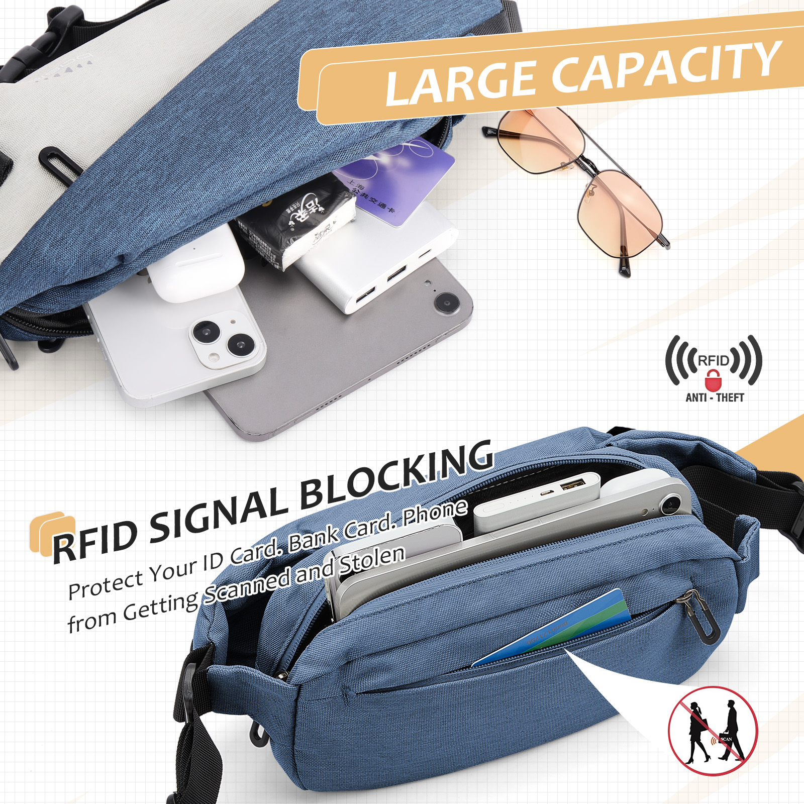 Fashionable Trendy Crossbody B - Phone Accessories For Men avaliação e preço