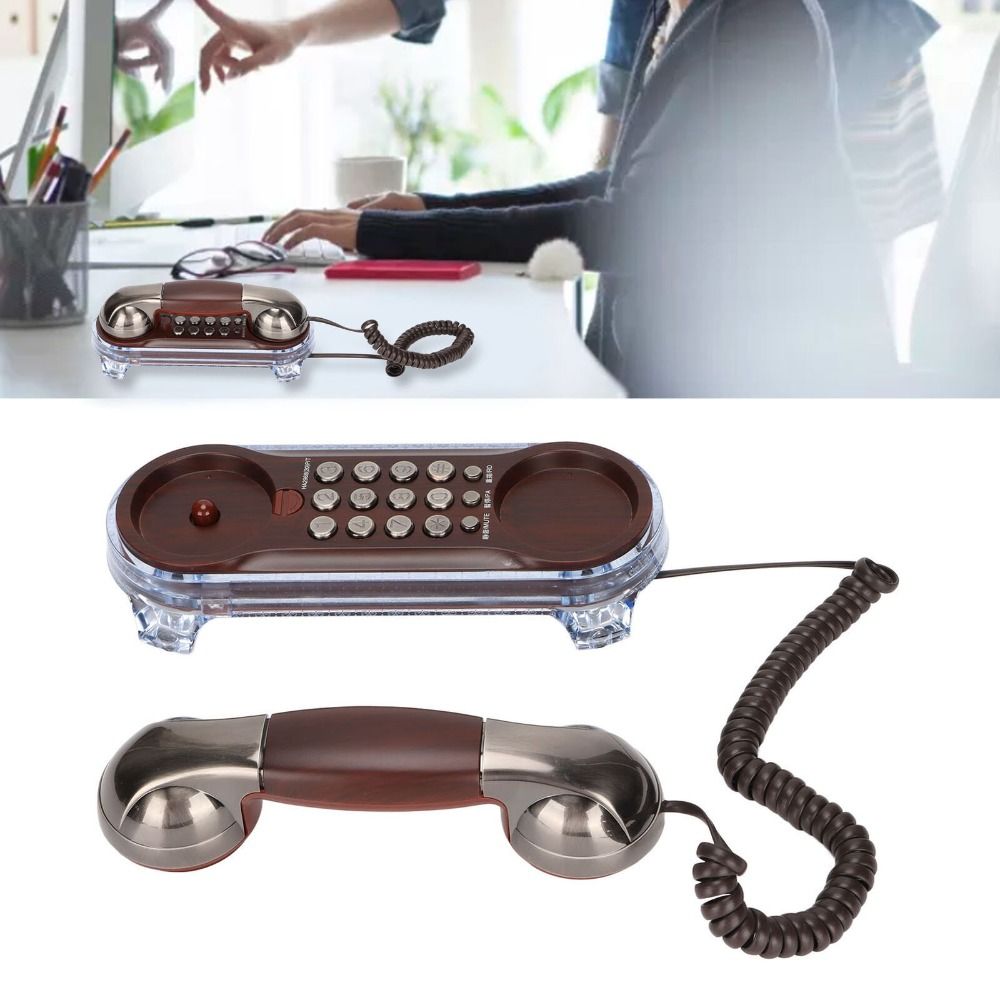 NEW Wall Mounted Wired Telepho - Retro Handset Phone avaliação e preço