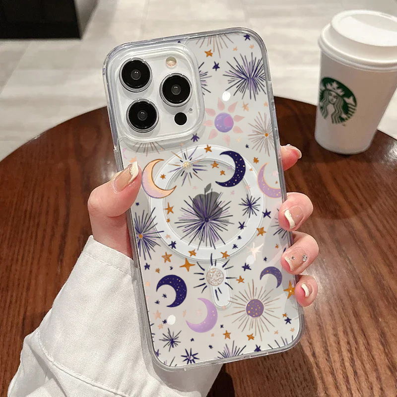 Romantic Sun Moon Stars Phone  - Magnetic Phone Case avaliação e preço