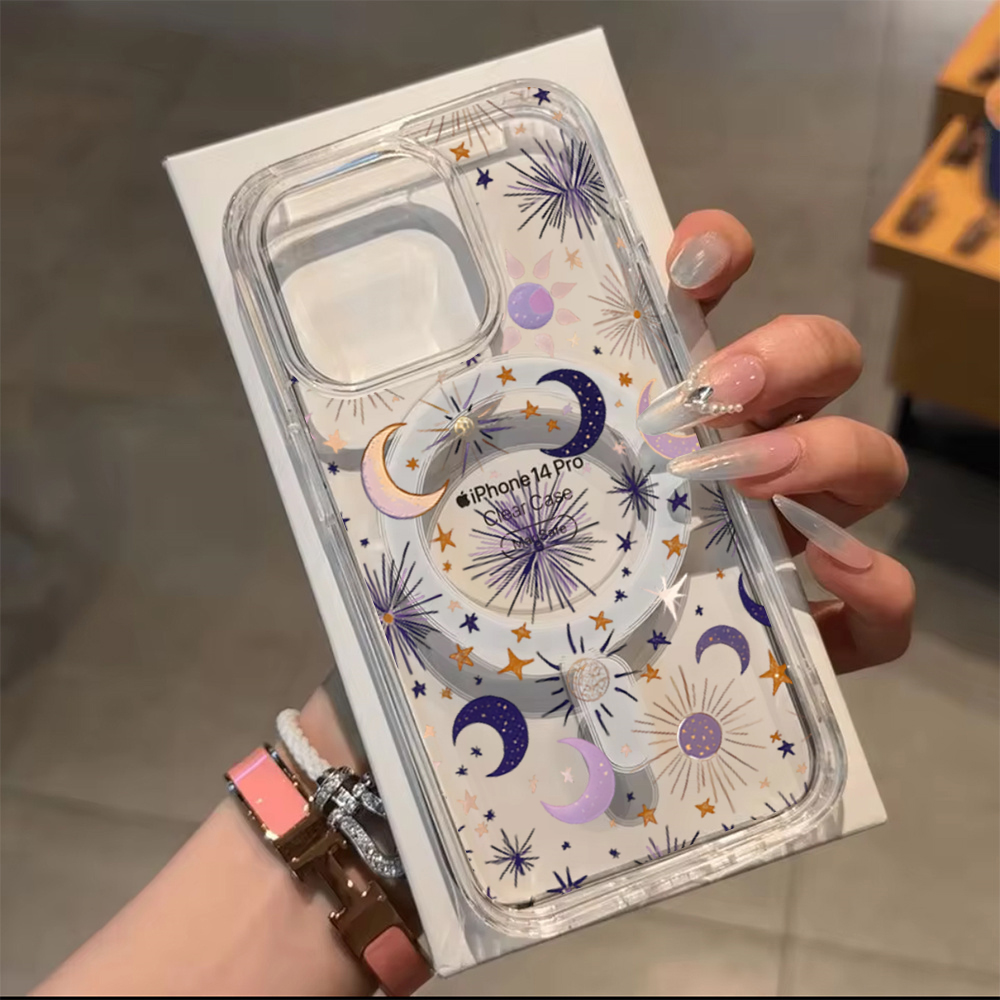 Romantic Sun Moon Stars Phone  - Magnetic Phone Case avaliação e preço