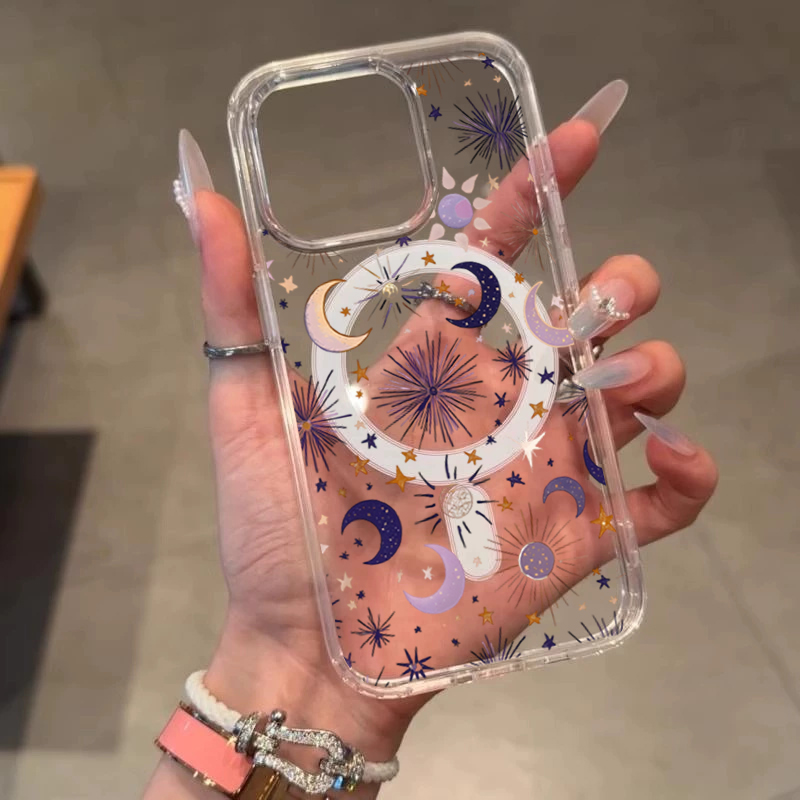 Romantic Sun Moon Stars Phone  - Magnetic Phone Case avaliação e preço