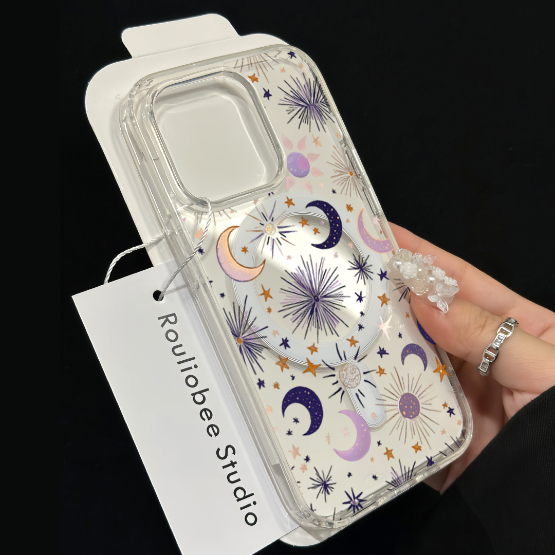 Romantic Sun Moon Stars Phone  - Magnetic Phone Case avaliação e preço