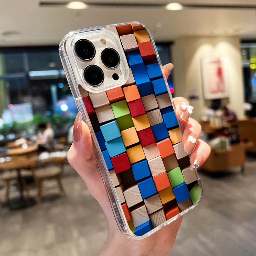 Colored Blocks Magnetic Wirele - Magnetic Phone Case avaliação e preço