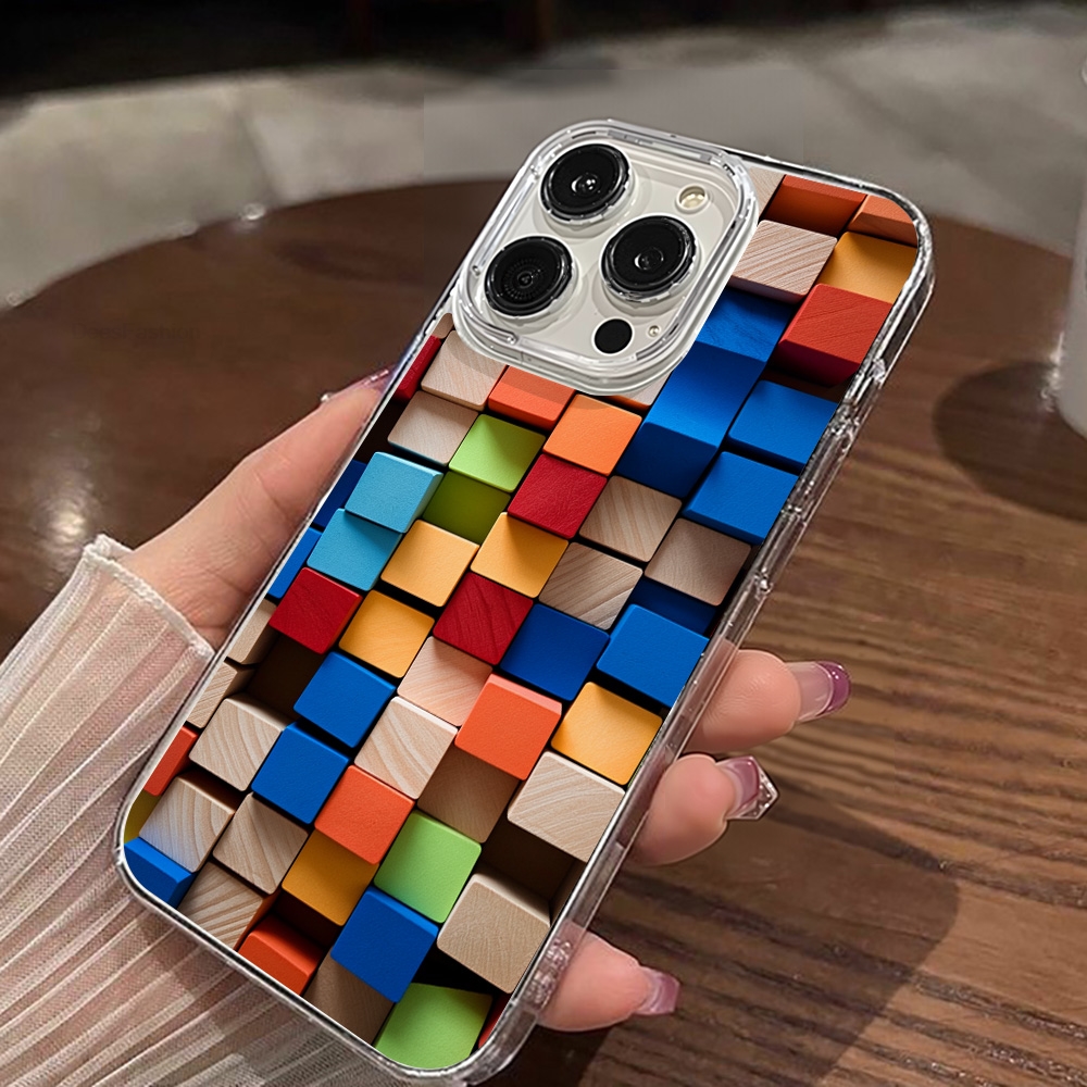 Colored Blocks Magnetic Wirele - Magnetic Phone Case avaliação e preço