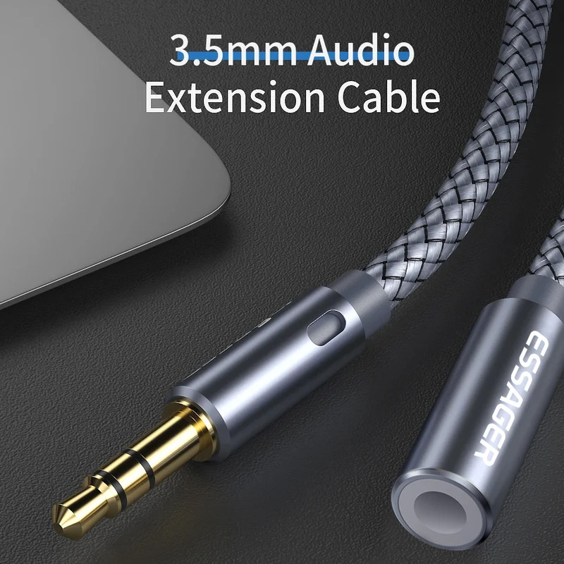 Essager 3.5mm Audio Aux Cable  - Earphone Splitter Jack avaliação e preço