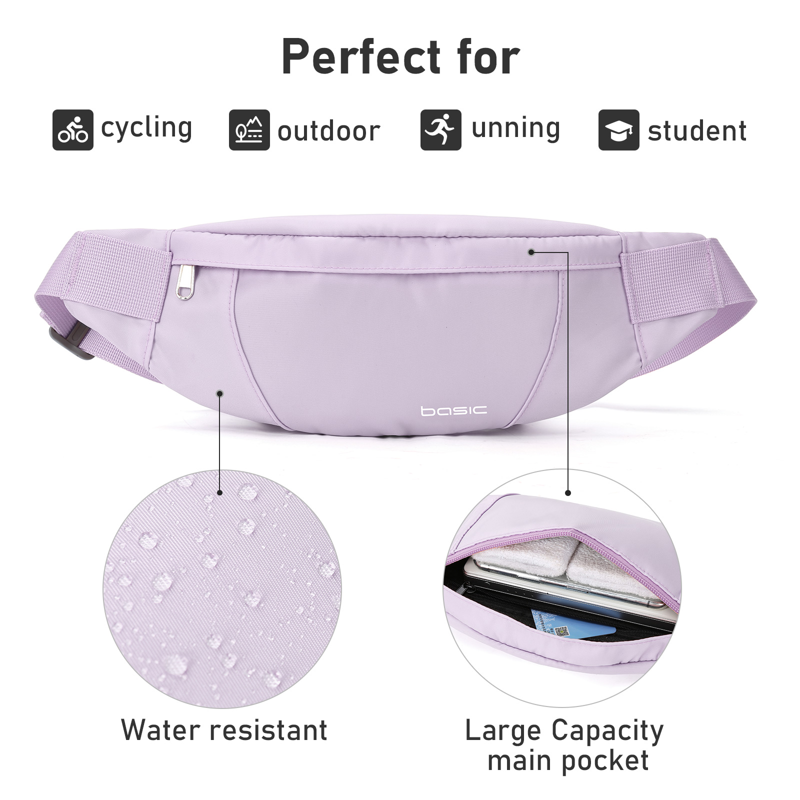 Fashion Running Waist Bag Wate - Phone Accessories For Men avaliação e preço