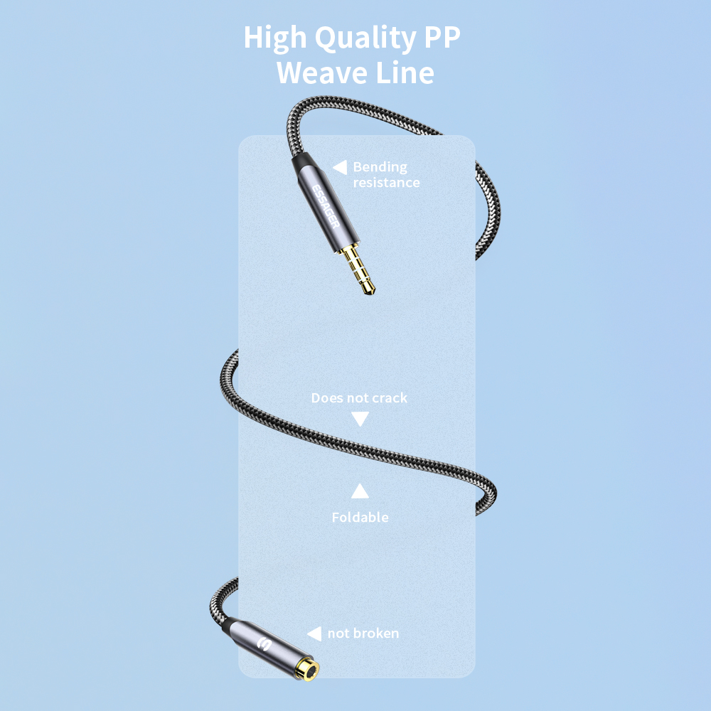 ESSAGER Headphone Extension Ca - Earphone Splitter Jack avaliação e preço