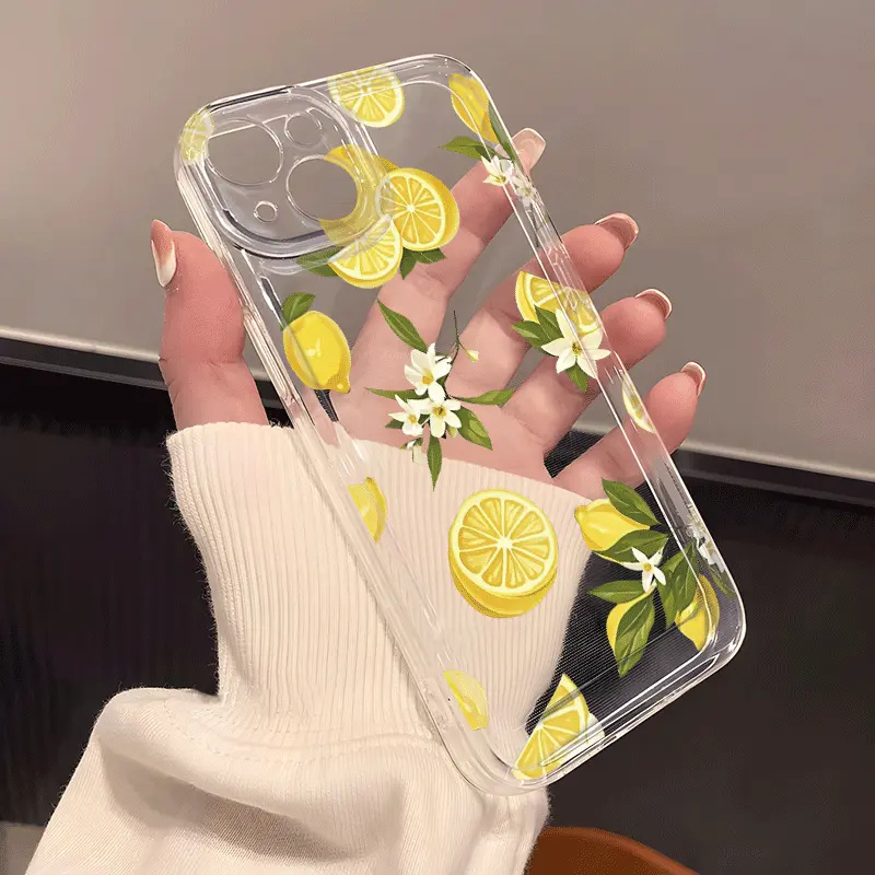Summer Fruit Lemon Flower Clea - Phone Accessories Samsung avaliação e preço