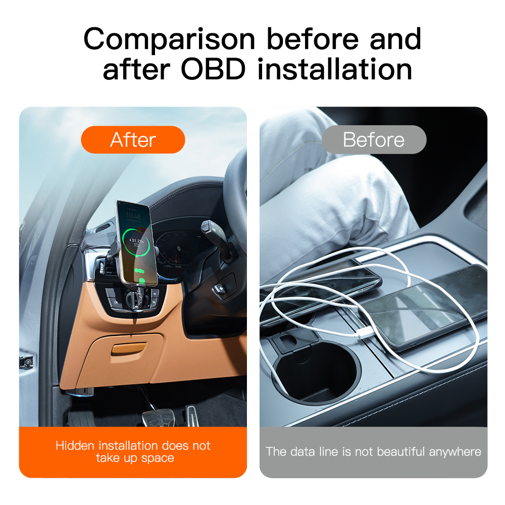 Premium Car OBD Charger Hub fo - Phone Accessories Types avaliação e preço
