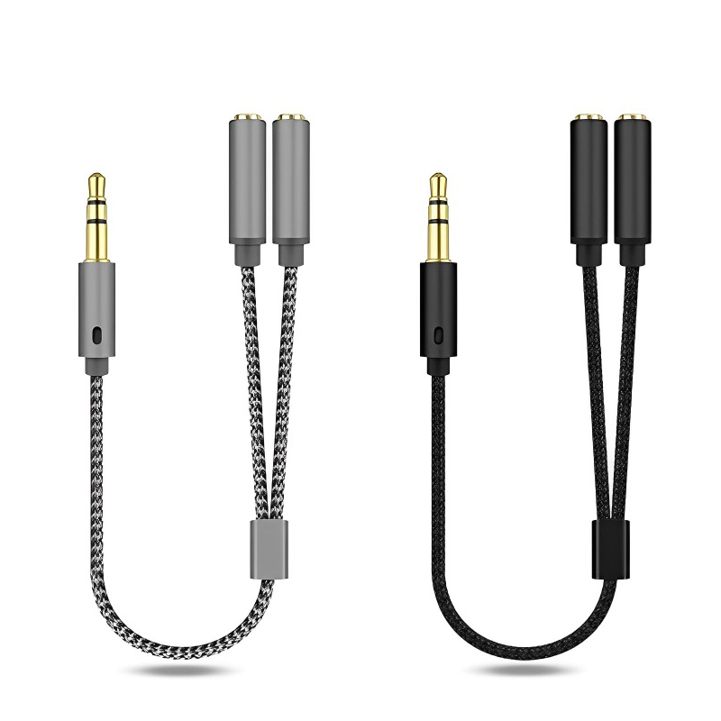 3.5mm Audio Splitter Y Jack 1  - Earphone Splitter Jack avaliação e preço