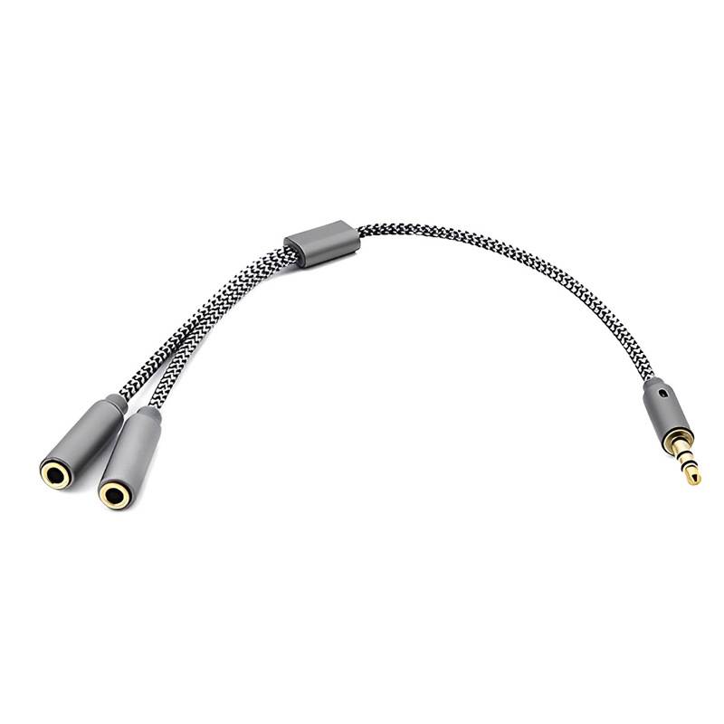 3.5mm Audio Splitter Y Jack 1  - Earphone Splitter Jack avaliação e preço