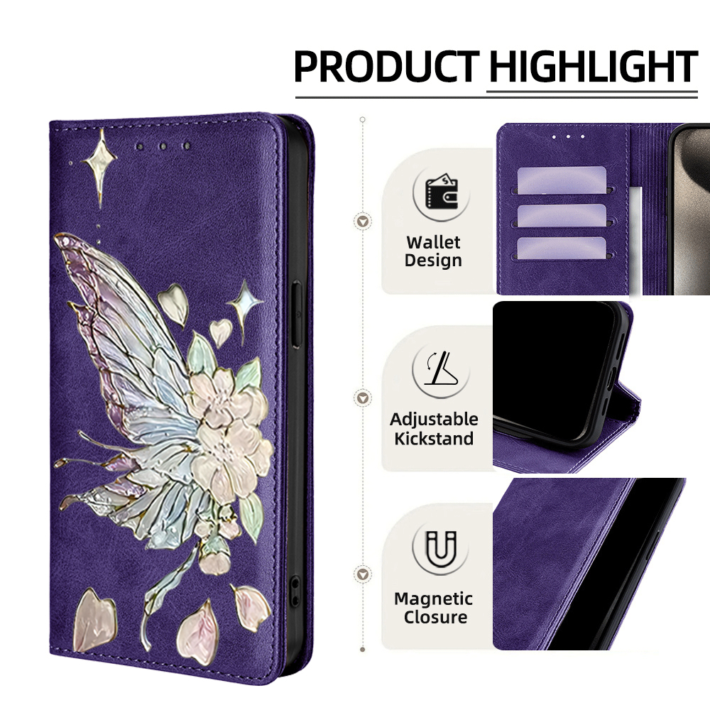 Painted Magnetic Flip Leather  - Phone Accessories Samsung avaliação e preço