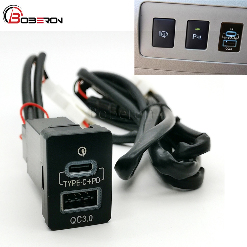 Blue LED QC3.0 USB Car Dual Ch - Phone Accessories Types avaliação e preço