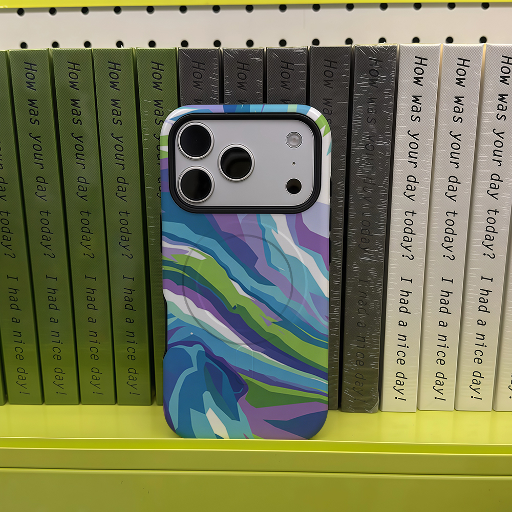 Pastel Abstract Wave Art Phone - Magnetic Phone Case avaliação e preço