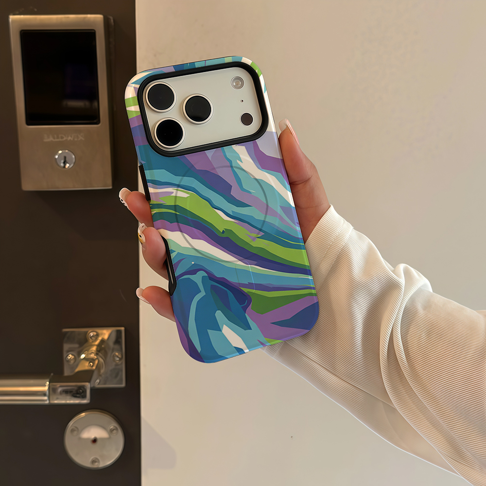 Pastel Abstract Wave Art Phone - Magnetic Phone Case avaliação e preço